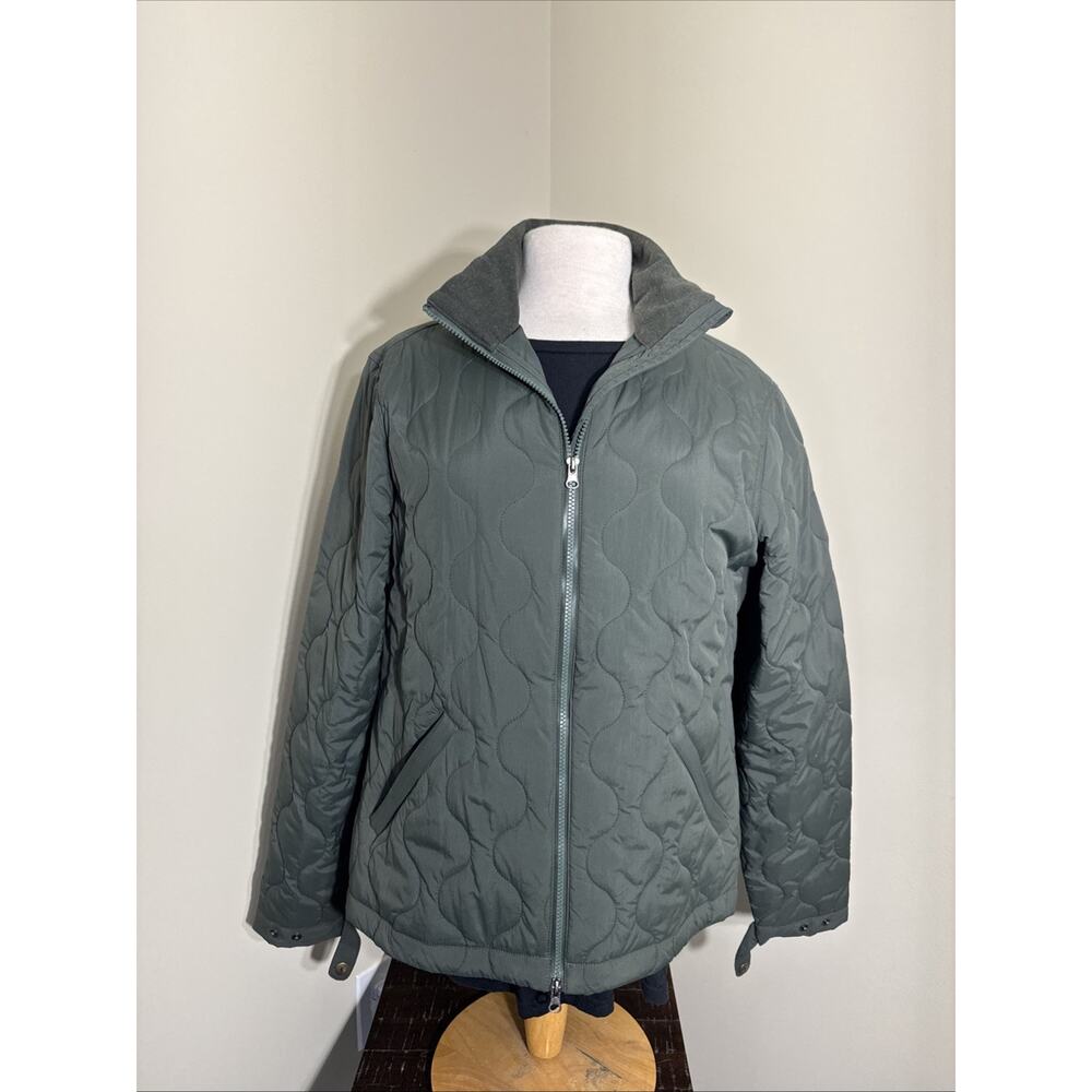 Taylor Stitch Vertical Quilted Jacket Men's 42 Large Olive Green. EUC